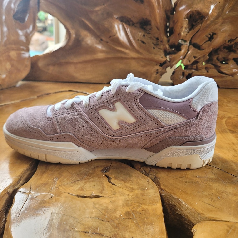 New Balance 550 Womens Sneakers Size 8.5 Pink Suede Retro Streetwear Y2K - Picture 9 of 13